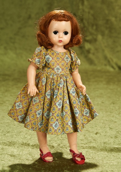 12" Lissy, in Polished Cotton Print Dress, c. 1957