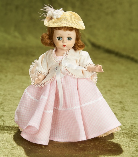 8" Alexander-kins "Country Picnic," Pink and White Check, 1953