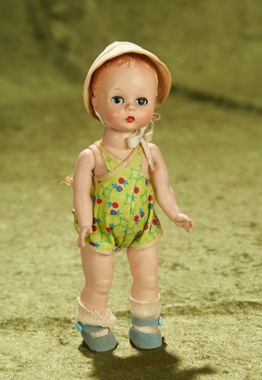 8" Quiz-kins in Green Print Romper, 1953-1954