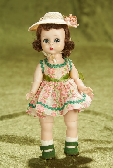 8" Alexander-kins in a Sheer Cotton Sundress with Floral Print, 1957