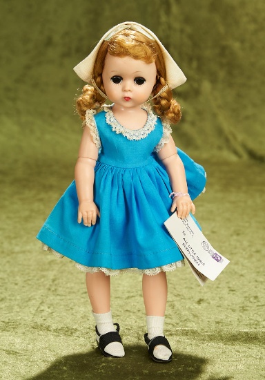 12" Lissy Wearing a Bright Blue Polished Cotton Sun Dress, 1956
