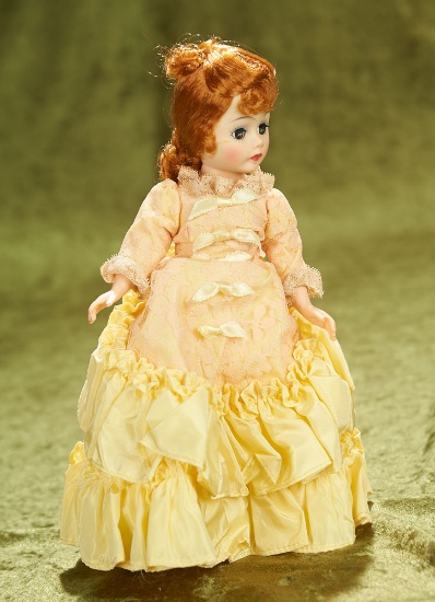 10" Cissette "Godey" in a Yellow Taffeta Portrait Gown, 1969