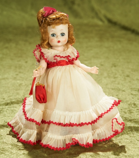 8" Alexander-kins "Wendy Loves to Waltz," in a White Organdy Gown, 1955