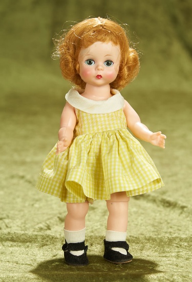 8" Alexander-kins in Lime Yellow Checked Sundress, 1956