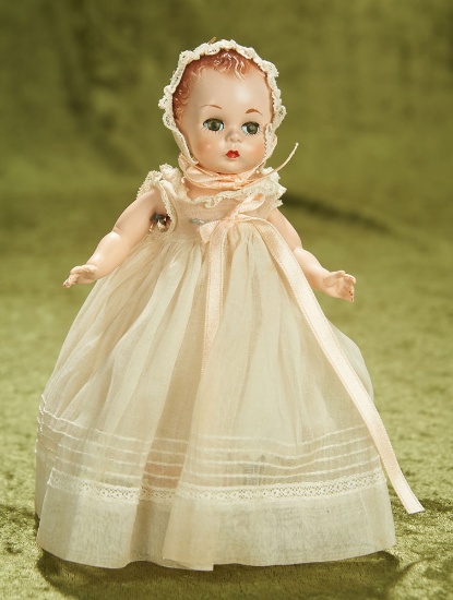 8" Littlest Genius in an Organdy Christening Gown, c. 1957