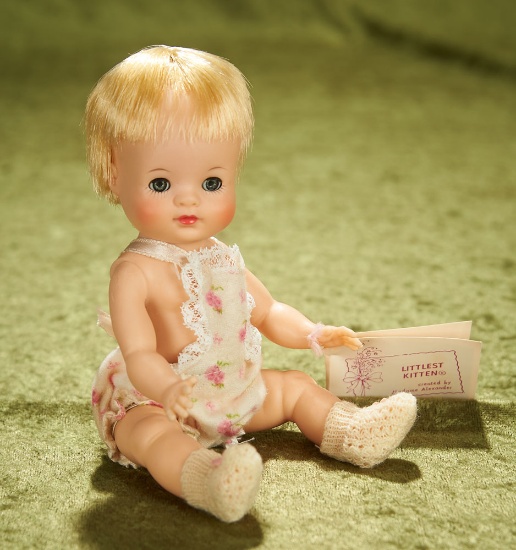8" Littlest Kitten in Flannel Romper, 1963