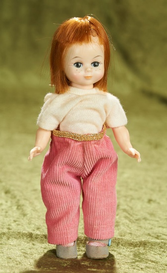 8" Maggie Mix-up in Pink Ribbed Pants and Knit Blouse, c. 1960