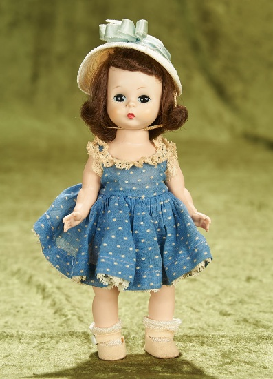 8" Alexander-kins in Blue Dress with White Polka dots, c.1956
