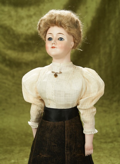 20" German bisque "Gibson Girl" fashion lady by Kestner, $1200/1500