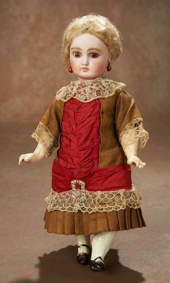 Sonneberg Bisque Closed Mouth Doll with Original Costume 700/900