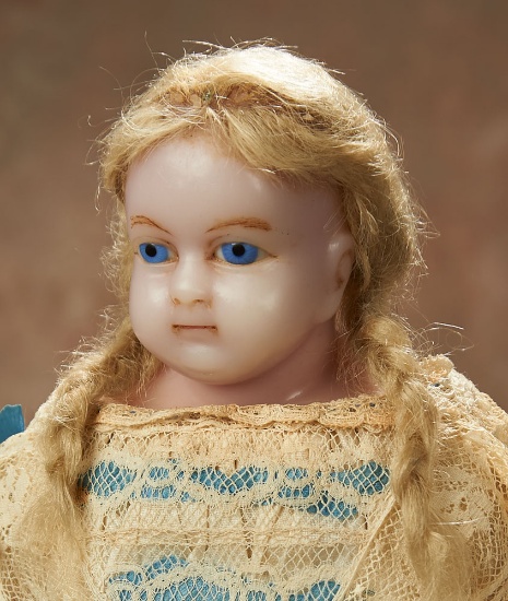 English Poured Wax Child Doll in Original Costume 800/1000