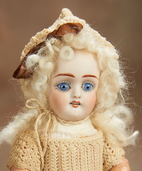 Sonneberg Bisque Child Doll with Closed Mouth 400/600