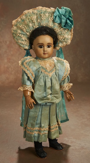 French Bisque Brown-Complexioned Bebe, Figure C, by Jules Steiner 1800/2300