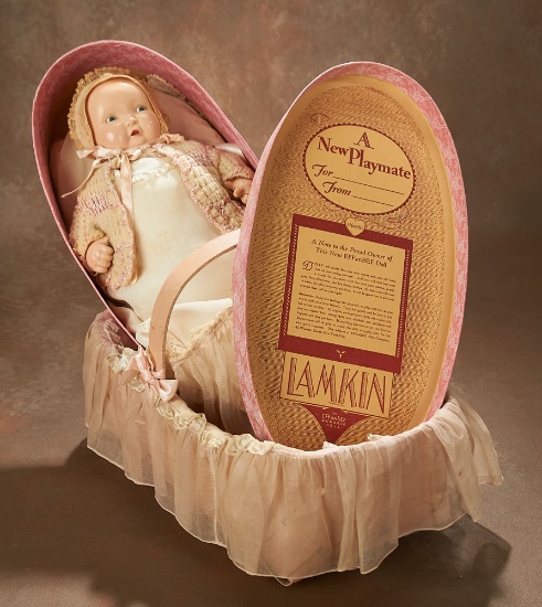 American Composition "Lamkins" by Effanbee with Original Box and Layette 300/400