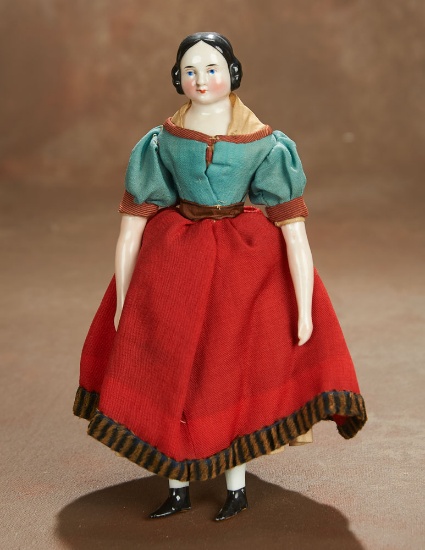 German Porcelain Doll with Original Costume 300/400