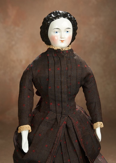 German Porcelain Lady with Elaborate Coiffure 400/500