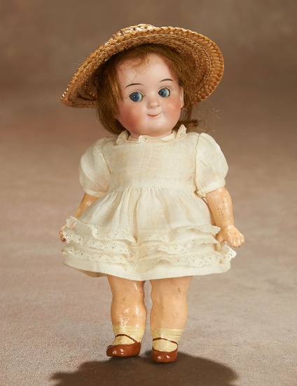 German Bisque Googly "Demalcol" in Rare Small Size 400/500