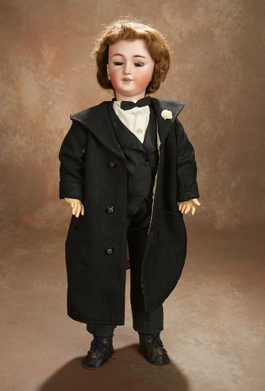 German Bisque Doll by Simon and Halbig in Formal Gentleman Costume 800/1100