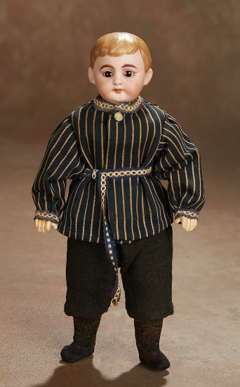 German Bisque "American Schoolboy" with Rare Brown Hair 300/400