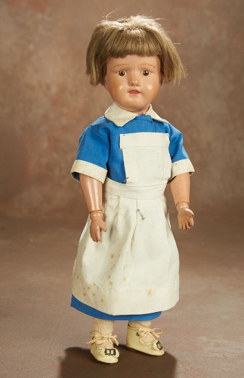 American Carved Wooden Doll by Schoenhut 300/400