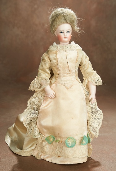French Bisque Poupee with Bisque Arms  1200/1500