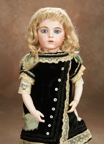 Beautiful French Bisque Bebe by Leon Casimir Bru with Signed Bru Shoes 8000/11000