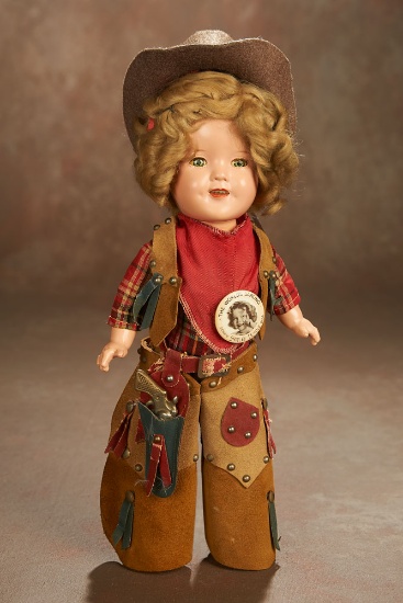 American Composition Shirley Temple in Texas Ranger Costume by Ideal 400/500