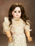 French Bisque Bebe Emile Jumeau, Original Flowered Chemise, Signed Jumeau Shoes 2800/3400