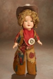 American Composition Shirley Temple in Texas Ranger Costume by Ideal 400/500