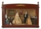 Presentation Cabinet with Victorian Parlor Scene of Wedding Couple 900/1200