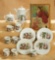 German Porcelain Tea Service with Christmas Theme 300/400