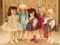 Collection of Five Toni Dolls by Ideal in Near Mint Condition 1000/1300
