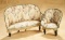 German Dollhouse Sofa and Chair with Original Upholstery 300/400