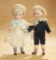 German All-Bisque Miniature Doll, 886, Simon and Halbig, Orange Stockings 1100/1500