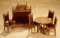 German Wooden Dollhouse Furnishings Styled in the Gothic Manner 500/700