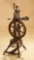 Early Wooden Spinning Wheel with Bone Accents 1100/1500