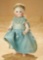 German All-Bisque Miniature Doll by Kestner with Bare Feet 1100/1400