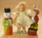 Italian Felt Miniature Doll by Lenci and Two Candy Containers 400/500