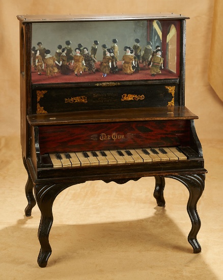 American "Bailey's Midget Piano" with Eleven Dancing Dolls 1600/2100