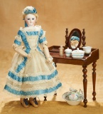French Bisque Poupee with Wooden Fully-Articulated Body 3200/3700
