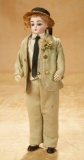 French Bisque Poupee as Gentleman in Original Costume 1100/1300