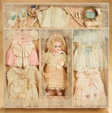 French Presentation Box with Doll and Wonderful Costumes and Accessories 1600/2300