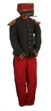 Child-Sized French Toy Military Costume in Navy and Red 300/400