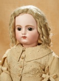 Beautiful French Bisque Brown-Eyed Bebe by Gaultier with Superb Costume 4500/6500