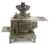 Outstanding American Cast Iron Salesman Sample Stove with Elaborate Details 800/1200