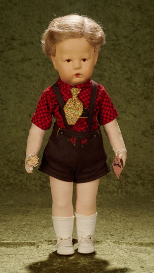 18" German Cloth Character "Martin", 1H/38, by Kathe Kruse  $700/1000