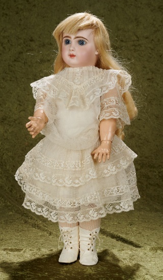 19" French bisque bebe by Emile Jumeau with original signed body $2800/3200