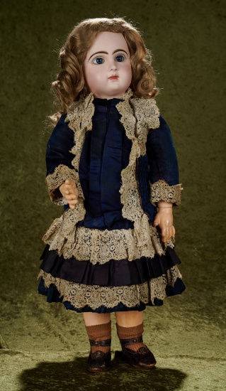 22" French bisque bebe by Emile Jumeau, Size 10, closed mouth, original body $2800/3200