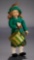 Brown-Haired Miniature Girl in Stylish Costume with Hat Box, Series, 300/12 400/500