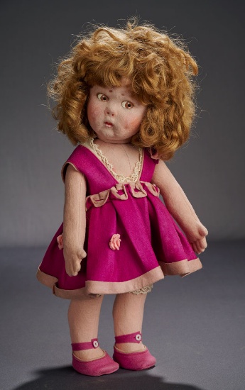 Rare Early Variation of Child Doll, Model 110, with Metal Button Tag 700/900